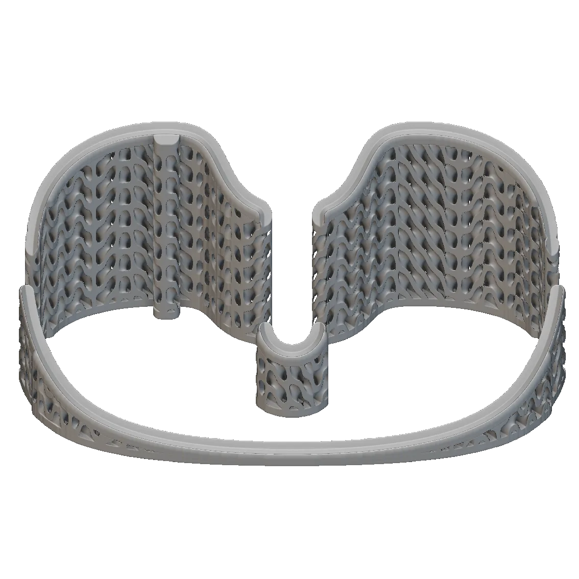 Generated support structure beneath a tibial tray implant